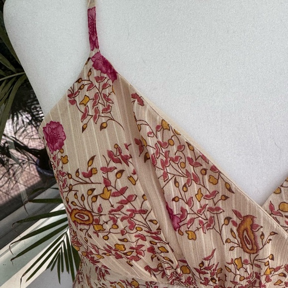 Francesca's Collections Ivory Floral Dress NWT - Picture 2 of 5